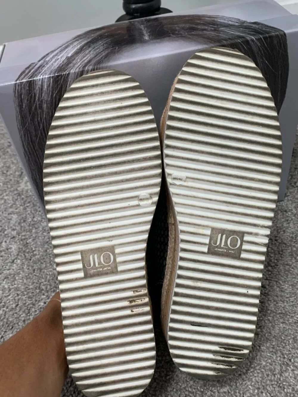 JLo Black Mesh Sneakers size 9